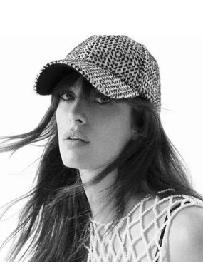 NWT Anthropologie black & white baseball cap